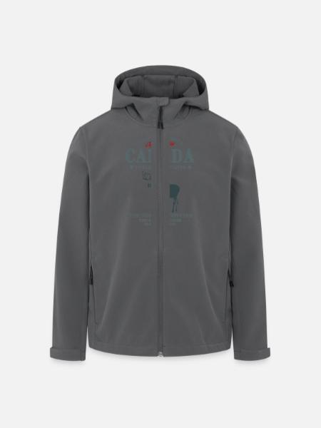 Canada - Moose - Elch - Recycelte Männer Softshell-Jacke von Stanley/Stella - Anthrazit