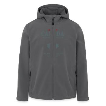 Canada -Maple Leaf - Recycelte Männer Softshell-Jacke von Stanley/Stella - Anthrazit - Vorne - AI Model Male 185 light (185cm)