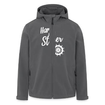 Hart am Steuer - Recycelte Männer Softshell-Jacke von Stanley/Stella - Anthrazit - Vorne - AI Model Male 185 light (185cm)