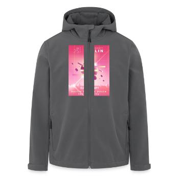 Berliner Techno - Recycelte Männer Softshell-Jacke von Stanley/Stella - Anthrazit - Vorne - AI Model Male 185 light (185cm)