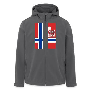 Norwegen Eurovision Song Contest - Recycelte Männer Softshell-Jacke von Stanley/Stella - Anthrazit - Vorne - AI Model Male 185 light (185cm)
