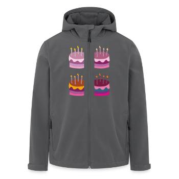 torte 4fach - Recycelte Männer Softshell-Jacke von Stanley/Stella - Anthrazit - Vorne - AI Model Male 185 light (185cm)