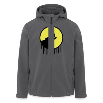 wolf vollmond - Recycelte Männer Softshell-Jacke von Stanley/Stella - Anthrazit - Vorne - AI Model Male 185 light (185cm)
