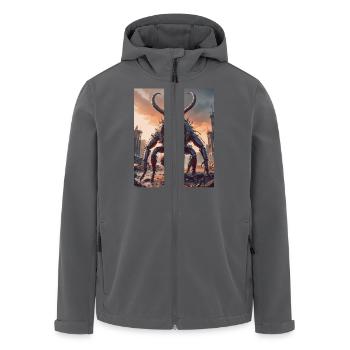 Mutant Monster halb Mensch halb Insekt Dark Horror - Recycelte Männer Softshell-Jacke von Stanley/Stella - Anthrazit - Vorne - AI Model Male 185 light (185cm)