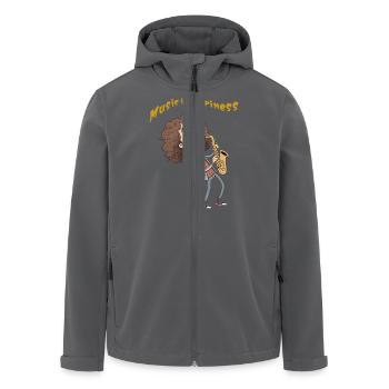 Funny cartoon - Recycelte Männer Softshell-Jacke von Stanley/Stella - Anthrazit - Vorne - AI Model Male 185 light (185cm)