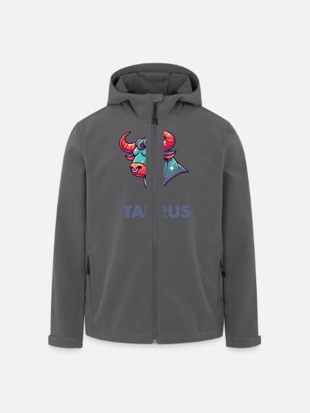 Taurus Cartoon - Men’s Recycled Softshell Jacket by Stanley/Stella - anthracite