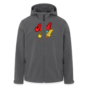 Rock n Roll Girl Retro Style 80s 90er Party - Recycelte Männer Softshell-Jacke von Stanley/Stella - Anthrazit - Vorne - AI Model Male 185 light (185cm)