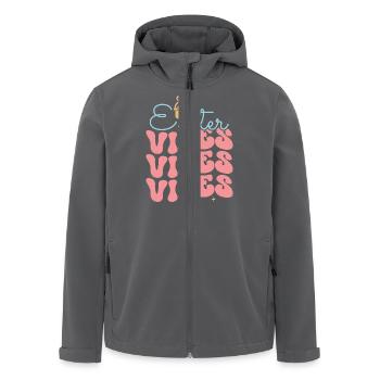 Ostern - Recycelte Männer Softshell-Jacke von Stanley/Stella - Anthrazit - Vorne - AI Model Male 185 light (185cm)