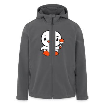 Ente Baby Kind Rassel Windel niedlich Schnuller - Recycelte Männer Softshell-Jacke von Stanley/Stella - Anthrazit - Vorne - AI Model Male 185 light (185cm)