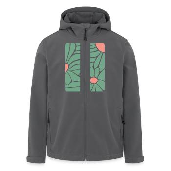 Abstract Floral Boho - Recycelte Männer Softshell-Jacke von Stanley/Stella - Anthrazit - Vorne - AI Model Male 185 light (185cm)