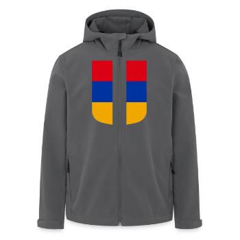Armenien - Recycelte Männer Softshell-Jacke von Stanley/Stella - Anthrazit - Vorne - AI Model Male 185 light (185cm)