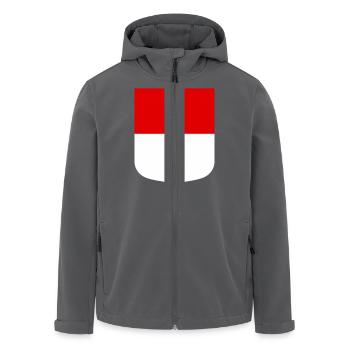 Hessen - Recycelte Männer Softshell-Jacke von Stanley/Stella - Anthrazit - Vorne - AI Model Male 185 light (185cm)