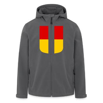 Schwaben - Recycelte Männer Softshell-Jacke von Stanley/Stella - Anthrazit - Vorne - AI Model Male 185 light (185cm)