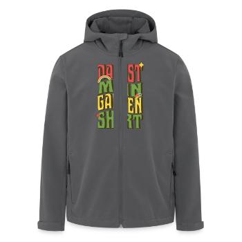 Das ist mein Garten Shirt – Lustiges Gärtner Shirt - Recycelte Männer Softshell-Jacke von Stanley/Stella - Anthrazit - Vorne - AI Model Male 185 light (185cm)