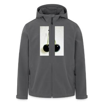 Kirsche - Recycelte Männer Softshell-Jacke von Stanley/Stella - Anthrazit - Vorne - AI Model Male 185 light (185cm)