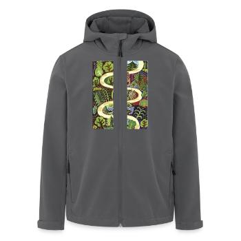 Gewundenen Weg – Vektor Illustration - Recycelte Männer Softshell-Jacke von Stanley/Stella - Anthrazit - Vorne - AI Model Male 185 light (185cm)