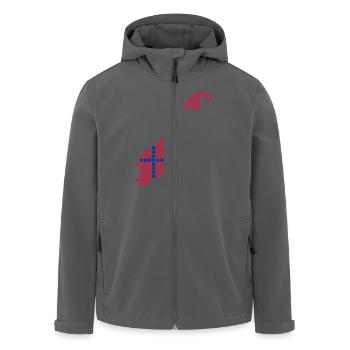 Norwegen - Recycelte Männer Softshell-Jacke von Stanley/Stella - Anthrazit - Vorne - AI Model Male 185 light (185cm)