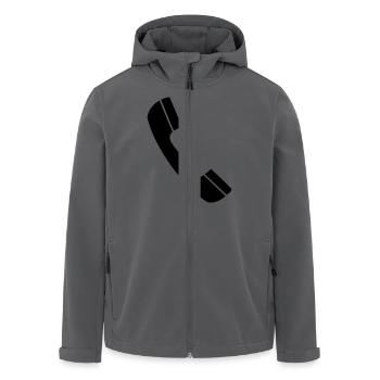 Telefon - Recycelte Männer Softshell-Jacke von Stanley/Stella - Anthrazit - Vorne - AI Model Male 185 light (185cm)