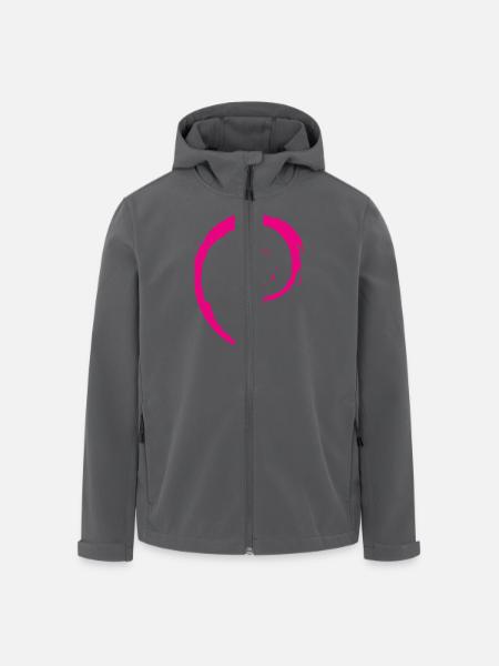 Debian Logo - Recycelte Männer Softshell-Jacke von Stanley/Stella - Anthrazit