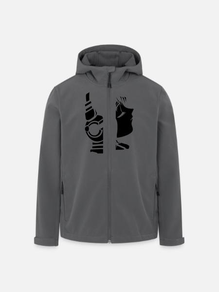 future_sound - Recycelte Männer Softshell-Jacke von Stanley/Stella - Anthrazit