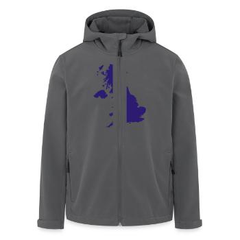 UK - Großbritannien - Recycelte Männer Softshell-Jacke von Stanley/Stella - Anthrazit - Vorne - AI Model Male 185 light (185cm)