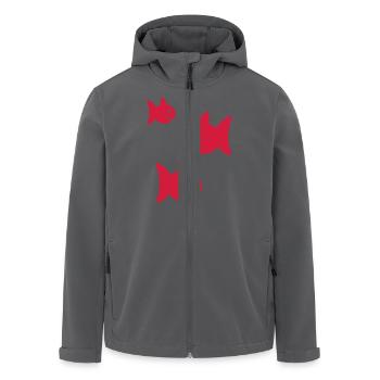 fische - Recycelte Männer Softshell-Jacke von Stanley/Stella - Anthrazit - Vorne - AI Model Male 185 light (185cm)
