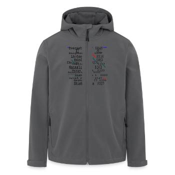 Die Acht Tausende v2.0 - Recycelte Männer Softshell-Jacke von Stanley/Stella - Anthrazit - Vorne - AI Model Male 185 light (185cm)