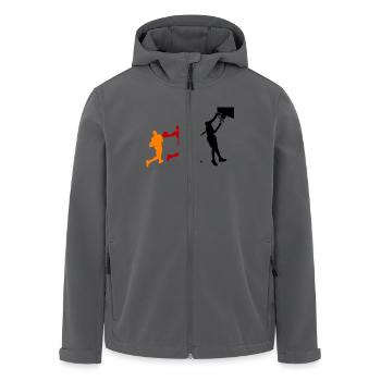 Basketball - Recycelte Männer Softshell-Jacke von Stanley/Stella - Anthrazit - Vorne - AI Model Male 185 light (185cm)