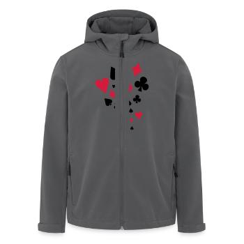 Poker - Recycelte Männer Softshell-Jacke von Stanley/Stella - Anthrazit - Vorne - AI Model Male 185 light (185cm)