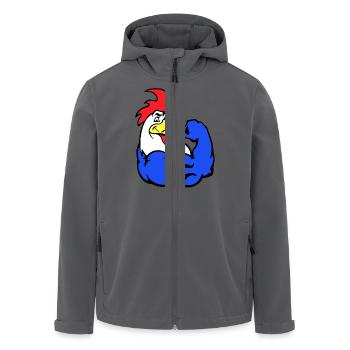 French Rooster - Recycelte Männer Softshell-Jacke von Stanley/Stella - Anthrazit - Vorne - AI Model Male 185 light (185cm)