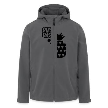 Dies das, Ananas! - Recycelte Männer Softshell-Jacke von Stanley/Stella - Anthrazit - Vorne - AI Model Male 185 light (185cm)