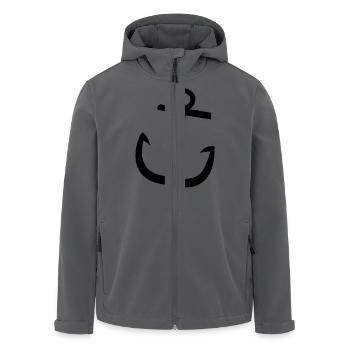 DE - Anker - Recycelte Männer Softshell-Jacke von Stanley/Stella - Anthrazit - Vorne - AI Model Male 185 light (185cm)