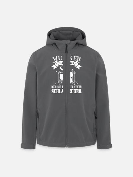 Musiker-Schlagzeuger - Recycelte Männer Softshell-Jacke von Stanley/Stella - Anthrazit
