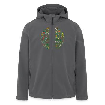Natur - Recycelte Männer Softshell-Jacke von Stanley/Stella - Anthrazit - Vorne - AI Model Male 185 light (185cm)