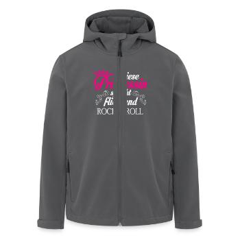 Rock 'n' Roll - Prinzessin - Recycelte Männer Softshell-Jacke von Stanley/Stella - Anthrazit - Vorne - AI Model Male 185 light (185cm)