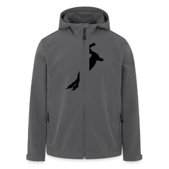 Skater, Skaten - Recycelte Männer Softshell-Jacke von Stanley/Stella - Anthrazit - Vorne - AI Model Male 185 light (185cm)