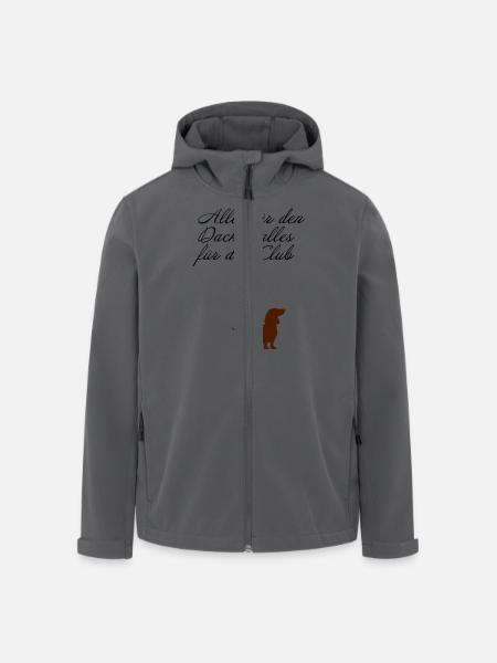 Dackel - Recycelte Männer Softshell-Jacke von Stanley/Stella - Anthrazit