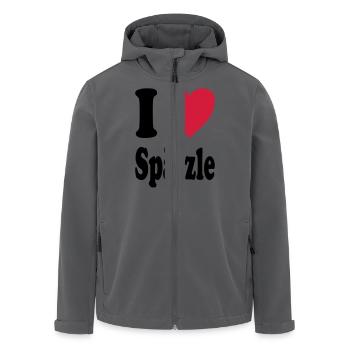 I love Spätzle (Alle Farben!) - Recycelte Männer Softshell-Jacke von Stanley/Stella - Anthrazit - Vorne - AI Model Male 185 light (185cm)