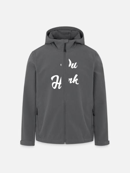 Du Honk - Recycelte Männer Softshell-Jacke von Stanley/Stella - Anthrazit