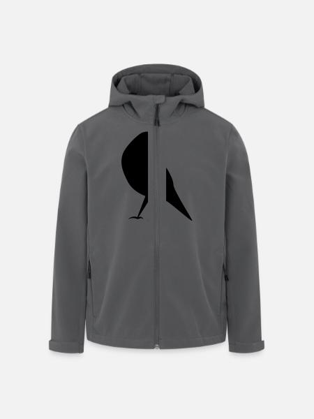 Vogel 3 - Recycelte Männer Softshell-Jacke von Stanley/Stella - Anthrazit