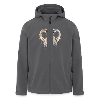 Sternzeichen Widder - Recycelte Männer Softshell-Jacke von Stanley/Stella - Anthrazit - Vorne - AI Model Male 185 light (185cm)