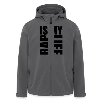 rap is my life - Recycelte Männer Softshell-Jacke von Stanley/Stella - Anthrazit - Vorne - AI Model Male 185 light (185cm)