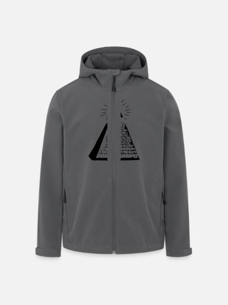 Pyramide - Recycelte Männer Softshell-Jacke von Stanley/Stella - Anthrazit