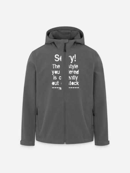 Lifestyle is out of stock (white) - Recycelte Männer Softshell-Jacke von Stanley/Stella - Anthrazit