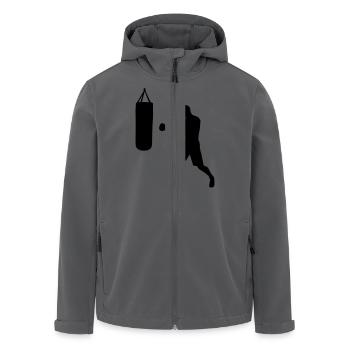 Boxen - Recycelte Männer Softshell-Jacke von Stanley/Stella - Anthrazit - Vorne - AI Model Male 185 light (185cm)