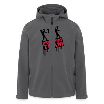 Drunken Party Zombies Drinking Team - Recycelte Männer Softshell-Jacke von Stanley/Stella - Anthrazit - Vorne - AI Model Male 185 light (185cm)
