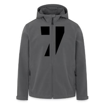 7 - Recycelte Männer Softshell-Jacke von Stanley/Stella - Anthrazit - Vorne - AI Model Male 185 light (185cm)