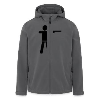 Sportschießen - Recycelte Männer Softshell-Jacke von Stanley/Stella - Anthrazit - Vorne - AI Model Male 185 light (185cm)