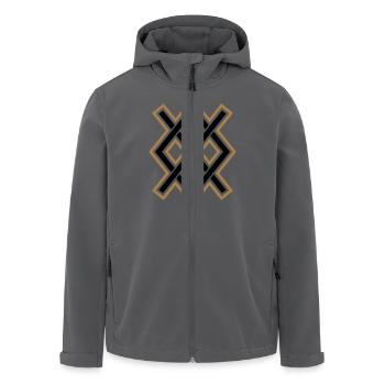 Odins Speer Gungnir, Rune Gar, Viking, Magie, - Recycelte Männer Softshell-Jacke von Stanley/Stella - Anthrazit - Vorne - AI Model Male 185 light (185cm)