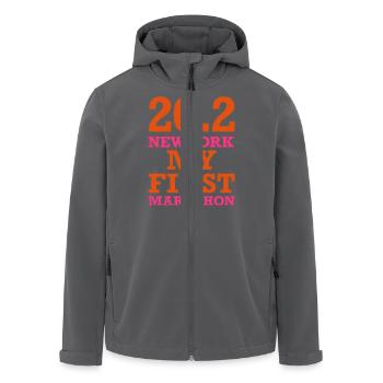 Marathon New York - Recycelte Männer Softshell-Jacke von Stanley/Stella - Anthrazit - Vorne - AI Model Male 185 light (185cm)
